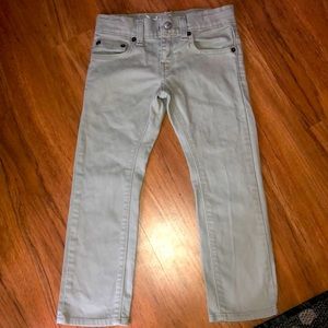Boys Levi skinny fit khaki jeans size 6